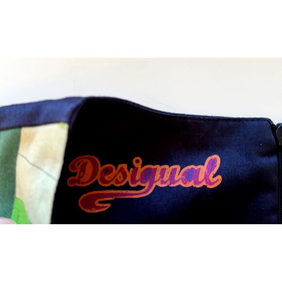 Desigual Dress Womens 40 US 6 Multicolor Artsy Boho Mod Geometric Art - Picture 7 of 11